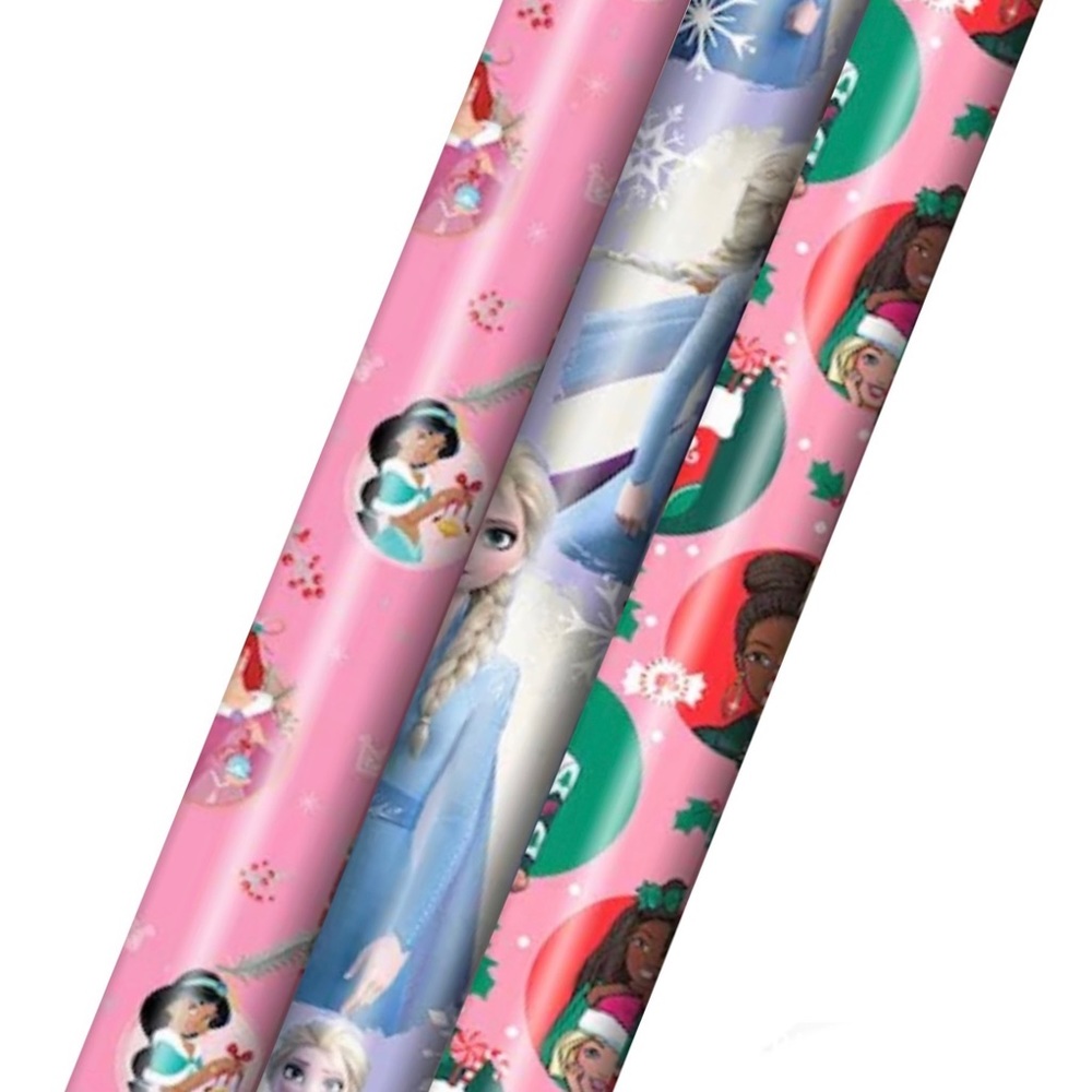 DISNEY CHRISTMAS WRAPPING PAPER BUNDLE